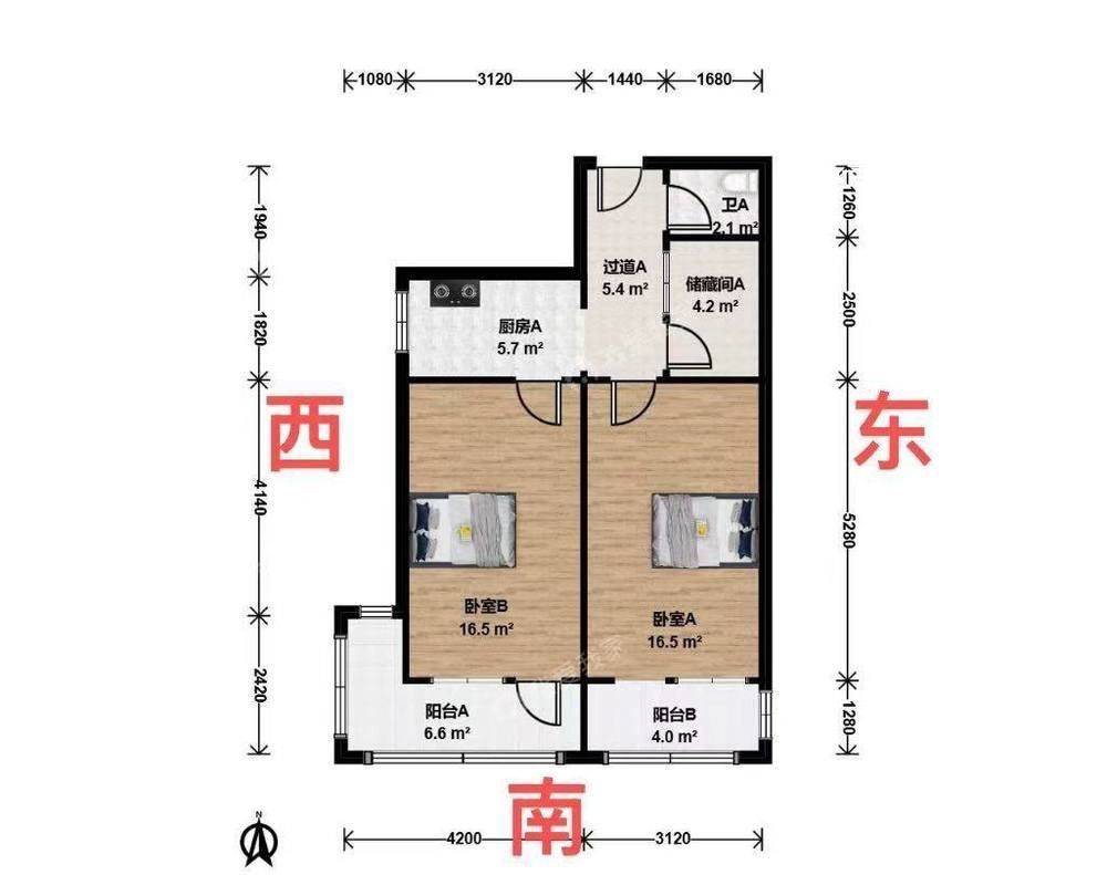 6号线十里堡2居