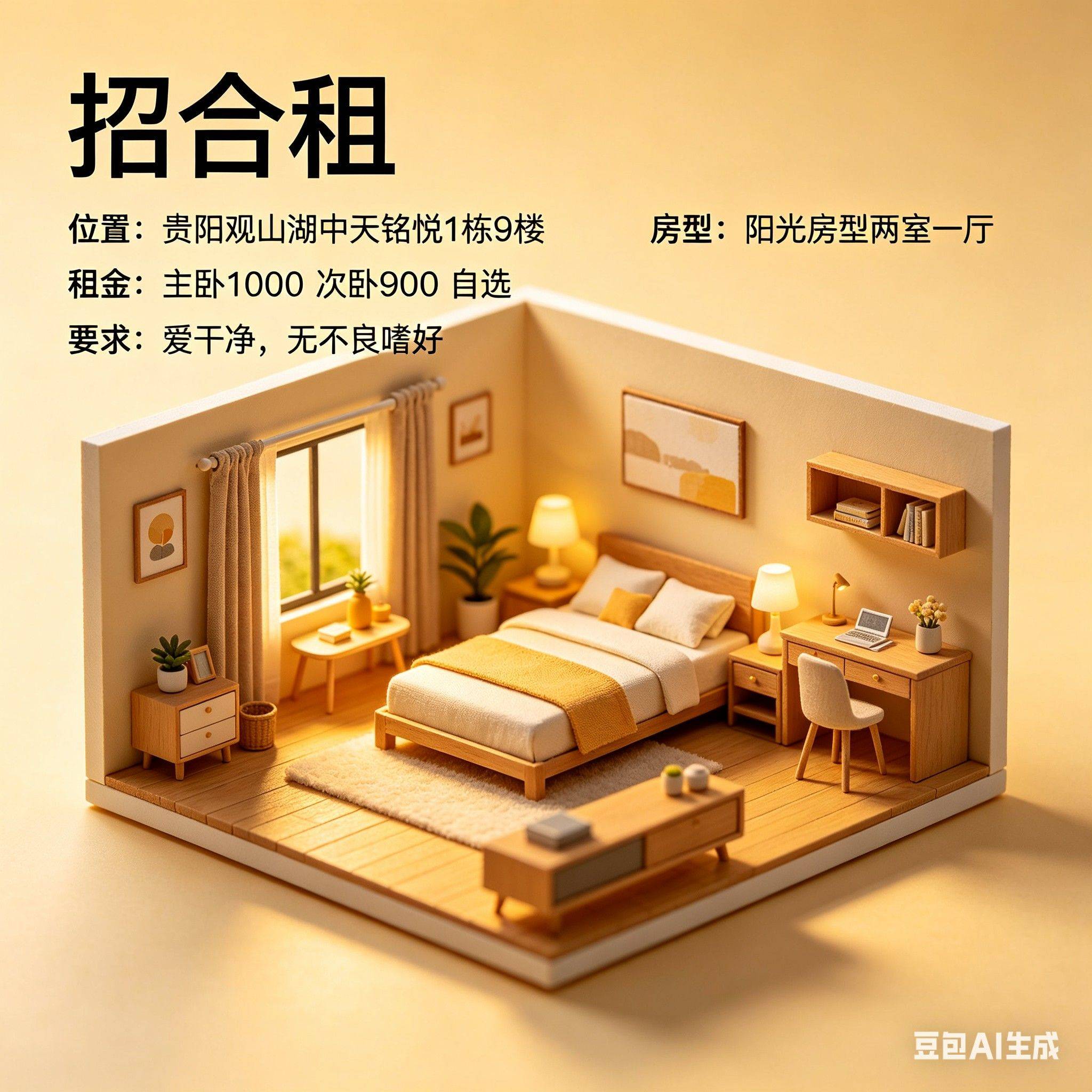 松松招一个合租室友